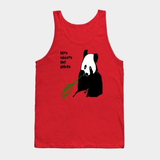 Eats Shoots and Leaves Fun Pun Quote 6 Tank Top